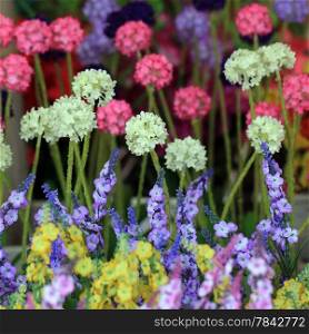 colorful of decoration artificial flower