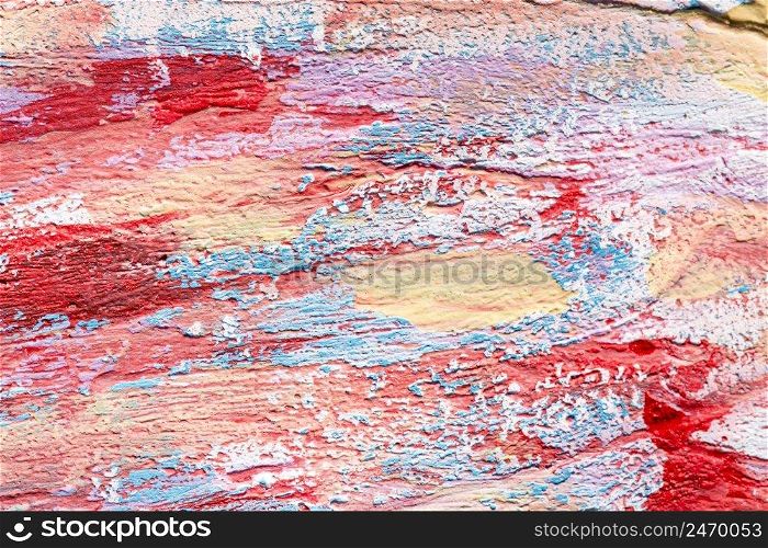 colorful paint brush strokes surface