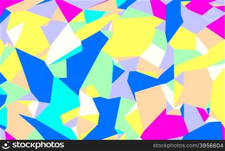 colorful painting abstract background in blue yellow pink and green