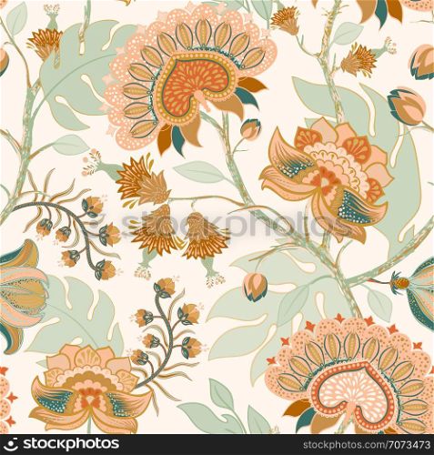 Colorful Paisley pattern for textile, wrapping paper, web. Ethnic vector wallpaper with decorative elements. Indian decorative backdrop. Vector illustration, batik indonesia. Colorful Paisley pattern for textile, cover, wrapping paper, web. Ethnic vector wallpaper with decorative elements. Indian decorative backdrop. Vector illustration, batik indonesia