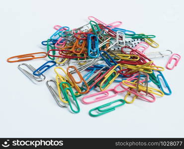 Colorful paper clips