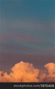 Colorful pastel toned clouds background