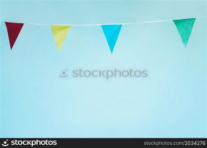 colorful pennant garland