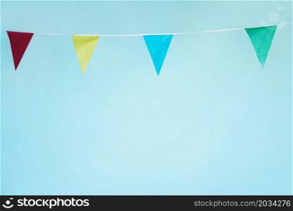 colorful pennant garland