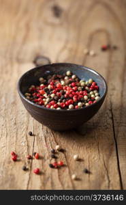 colorful pepper in bowl