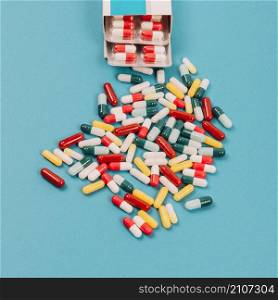 colorful pills package