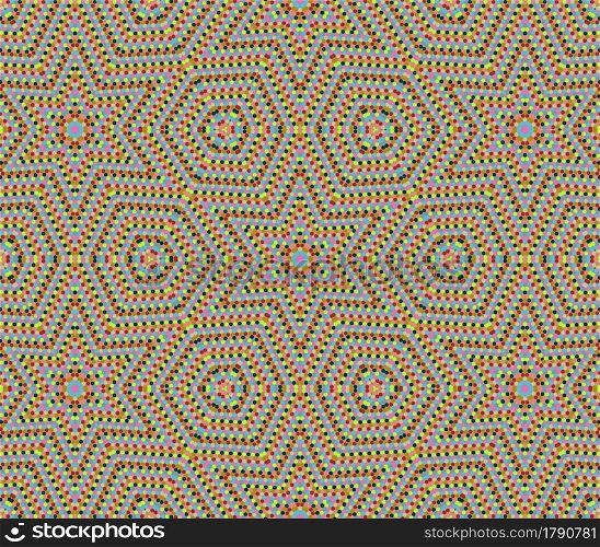 Colorful pixels circles background texture illustration
