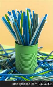 colorful plastic straw collection can 2