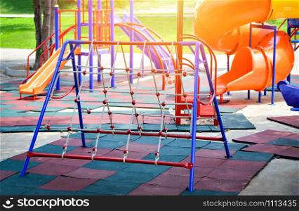 Colorful playground park for kids