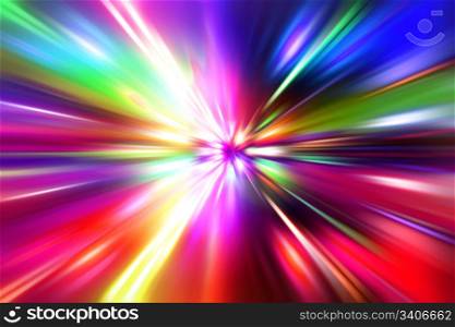 colorful radial radiant effect