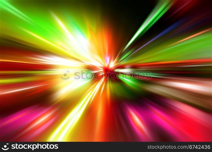 colorful radial radiant effect