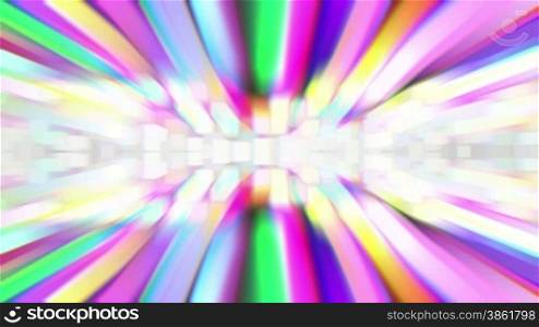 colorful radial radiant loopable effect