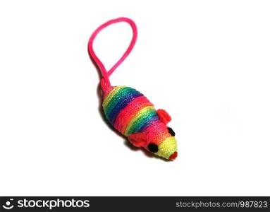 Colorful rainbow toy mouse