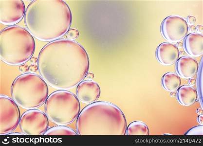 colorful reflecting oil bubbles background
