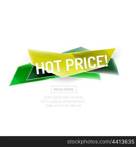 colorful sale banner. colorful sale banner for promotion or ad. Geometric style illustration