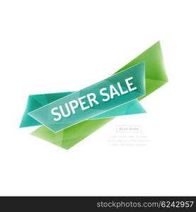 colorful sale banner. colorful sale banner for promotion or ad. Geometric style illustration