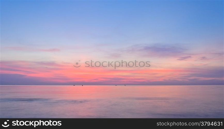 Colorful sea sunrise