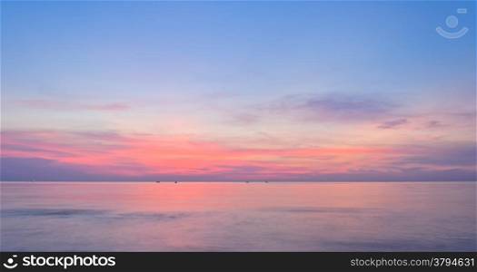 Colorful sea sunrise