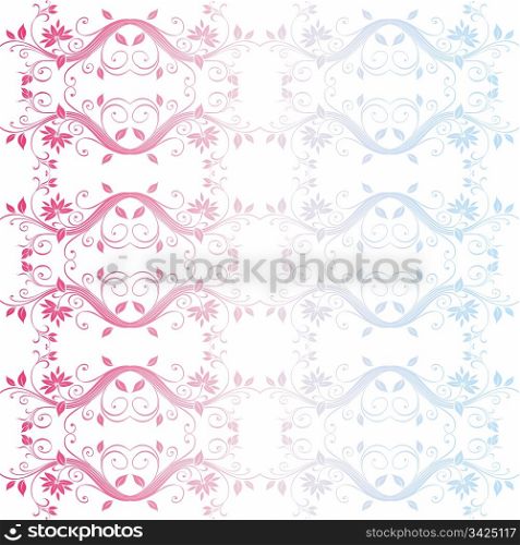 Colorful seamless floral pattern background