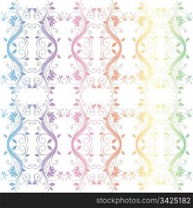 Colorful seamless floral pattern background