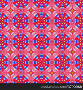 Colorful seamless pattern made from the hot air ballon inside background