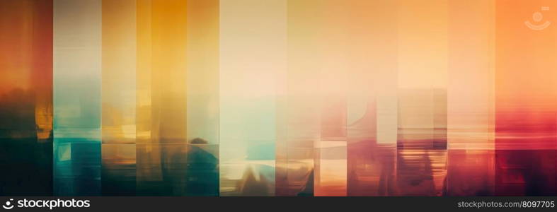 Colorful shades creating an abstract image. Generative AI