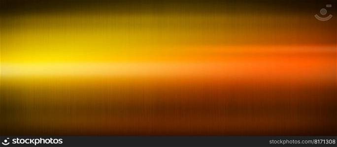 Colorful shiny brushed metal. Gradient from yellow to red. Banner background texture wallpaper. Colorful shiny brushed metal. Gradient from yellow to red. Banner background texture