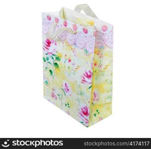 colorful shopping bag on white background