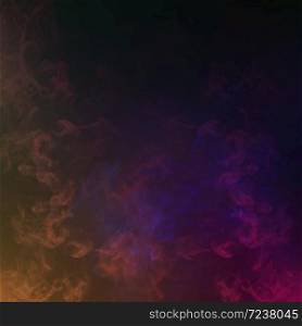 Colorful Smoke in the Dark. Abstract Background