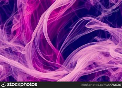 Colorful smokes seamless textile pattern 3d illustrated