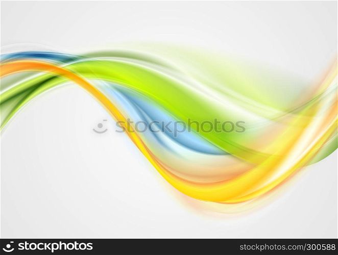 Colorful smooth blurred waves background