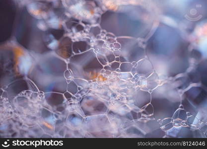 colorful soap bebbles abstract background