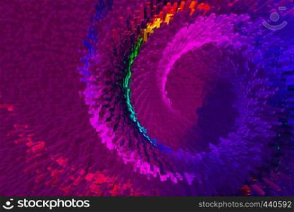 Colorful spiral lines background pattern