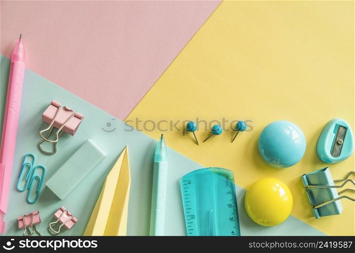 colorful stationery multicolored background