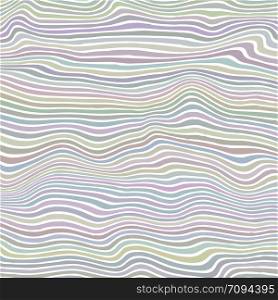 Colorful Striped Pattern. Wavy Colored Ribbons on White Background. Curvy Lines Texture.. Colorful Striped Pattern. Wavy Colored Ribbons. Curvy Lines Texture.