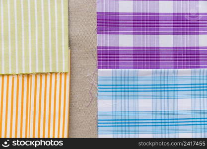 colorful stripes line pattern fabric plain sack cloth