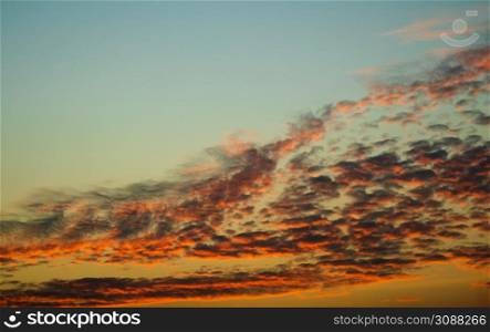 Colorful sunset sky in twilight time, Wallpaper, Background