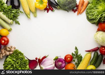 colorful veggies frame with copy space. Resolution and high quality beautiful photo. colorful veggies frame with copy space. High quality beautiful photo concept