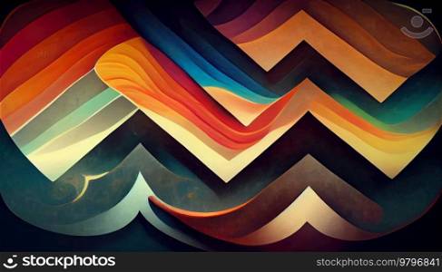Colorful vintage organic background, teal and orange dark curves. Colorful vintage organic bacground
