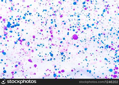 Colorful water color painting splash. Blot, Blurred spot. with texture. Multiple spots and stain water color on white background