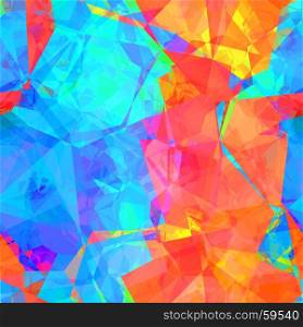Colorful Watercolor Gem Pattern Seamless Background Art. Colorful Watercolor Gem Pattern