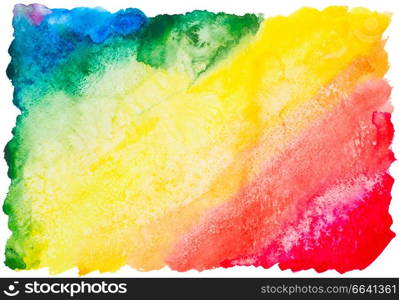 colorful watercolor rainbow background isolated on white background. colorful watercolor rainbow background