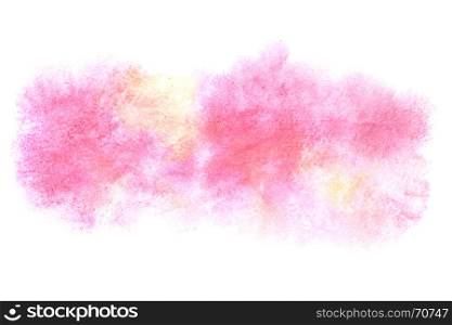 Colorful watercolor stain - abstract background. Watercolour element for your design