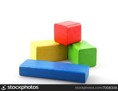 Colorful Wooden Building Blocks Toys