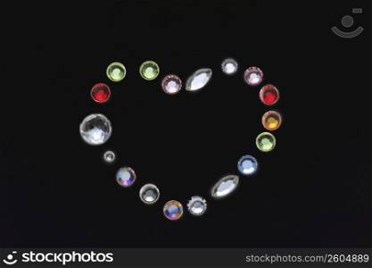 Colorfulness glass heart