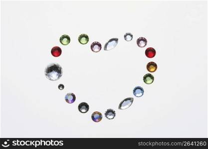 Colorfulness glass heart