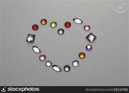 Colorfulness heart glass