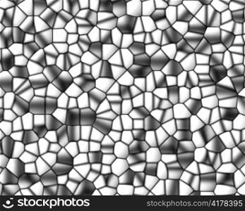 Colorless Grey Dark Mosaic Background with Thick Lines