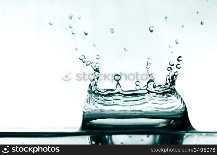 colossal water splash macro close up