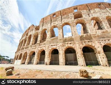Colosseum in Rome - the largest amphitheatre in the world